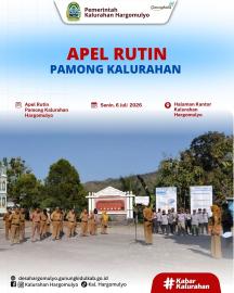 APEL RUTIN PAMONG KALURAHAN HARGOMULYO